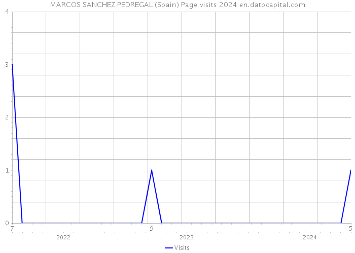 MARCOS SANCHEZ PEDREGAL (Spain) Page visits 2024 