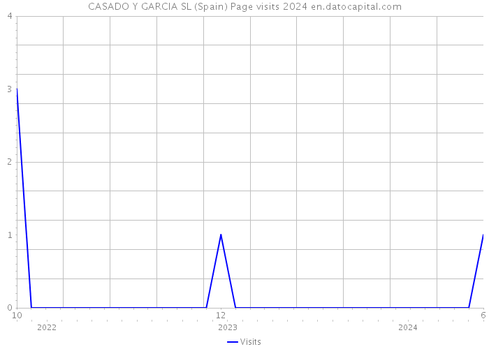 CASADO Y GARCIA SL (Spain) Page visits 2024 
