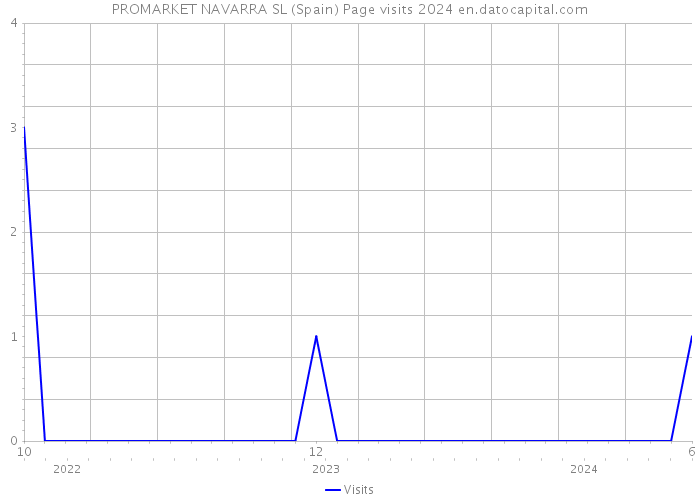 PROMARKET NAVARRA SL (Spain) Page visits 2024 