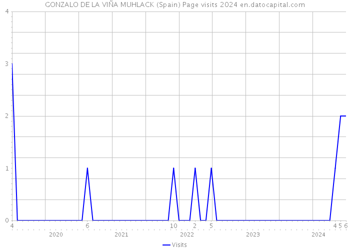 GONZALO DE LA VIÑA MUHLACK (Spain) Page visits 2024 