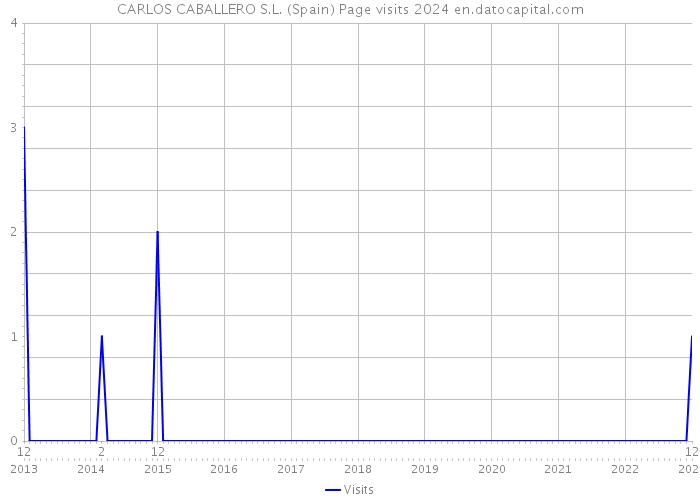 CARLOS CABALLERO S.L. (Spain) Page visits 2024 