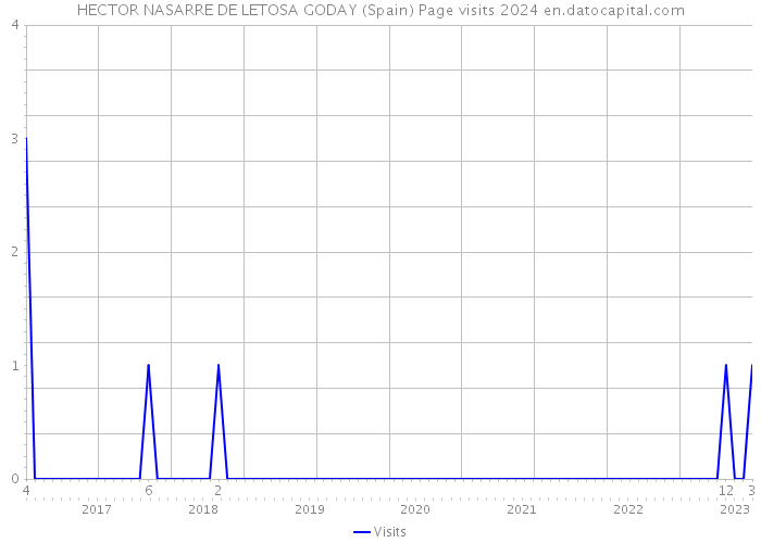 HECTOR NASARRE DE LETOSA GODAY (Spain) Page visits 2024 