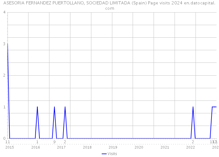 ASESORIA FERNANDEZ PUERTOLLANO, SOCIEDAD LIMITADA (Spain) Page visits 2024 