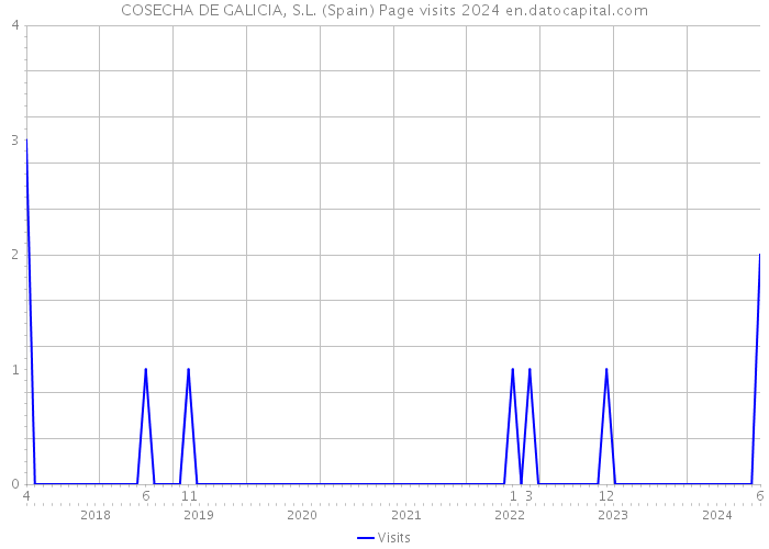 COSECHA DE GALICIA, S.L. (Spain) Page visits 2024 