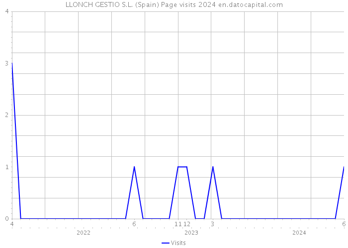 LLONCH GESTIO S.L. (Spain) Page visits 2024 