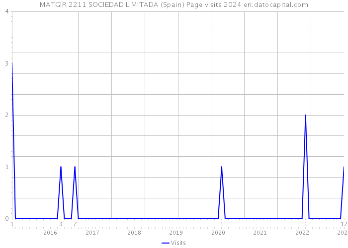 MATGIR 2211 SOCIEDAD LIMITADA (Spain) Page visits 2024 