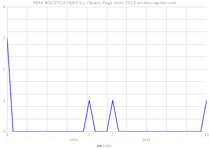 PEñA BOLISTICA HIJAS S.L. (Spain) Page visits 2024 