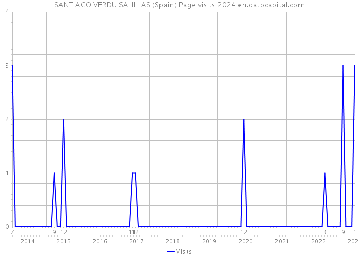 SANTIAGO VERDU SALILLAS (Spain) Page visits 2024 