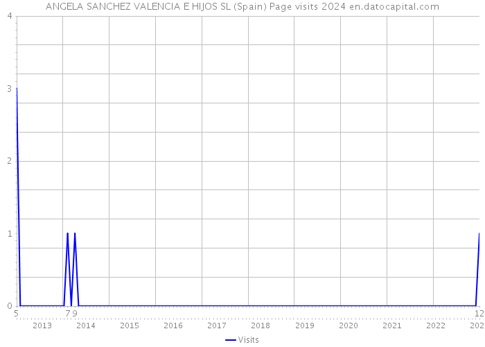 ANGELA SANCHEZ VALENCIA E HIJOS SL (Spain) Page visits 2024 