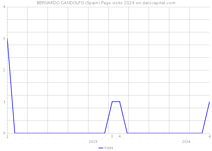 BERNARDO GANDOLFO (Spain) Page visits 2024 
