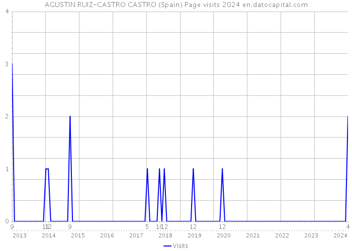 AGUSTIN RUIZ-CASTRO CASTRO (Spain) Page visits 2024 