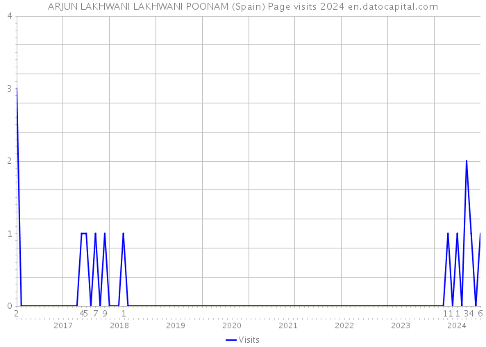 ARJUN LAKHWANI LAKHWANI POONAM (Spain) Page visits 2024 