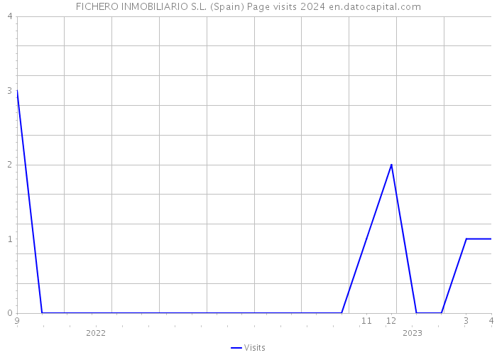 FICHERO INMOBILIARIO S.L. (Spain) Page visits 2024 