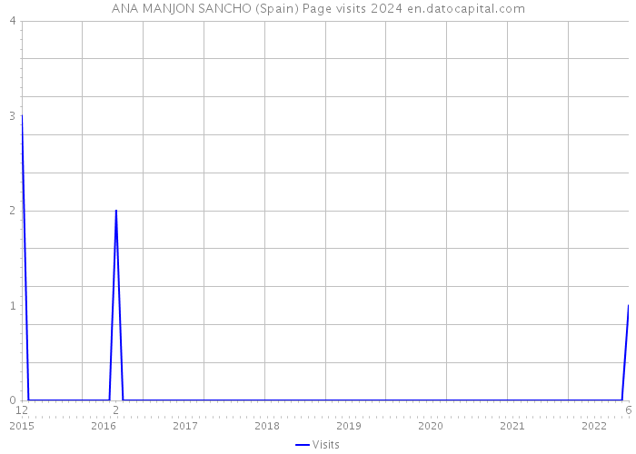 ANA MANJON SANCHO (Spain) Page visits 2024 