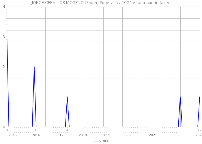 JORGE CEBALLOS MORENO (Spain) Page visits 2024 