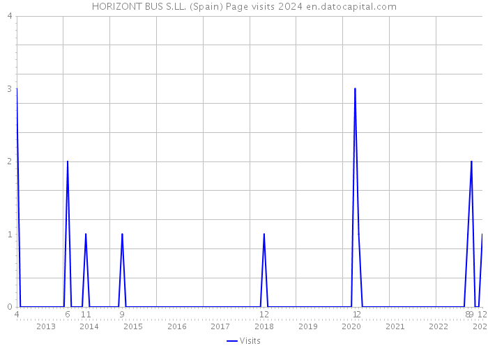 HORIZONT BUS S.LL. (Spain) Page visits 2024 