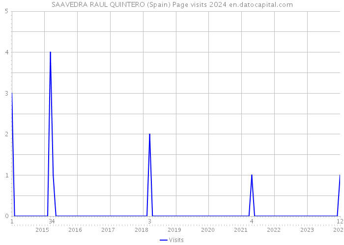 SAAVEDRA RAUL QUINTERO (Spain) Page visits 2024 