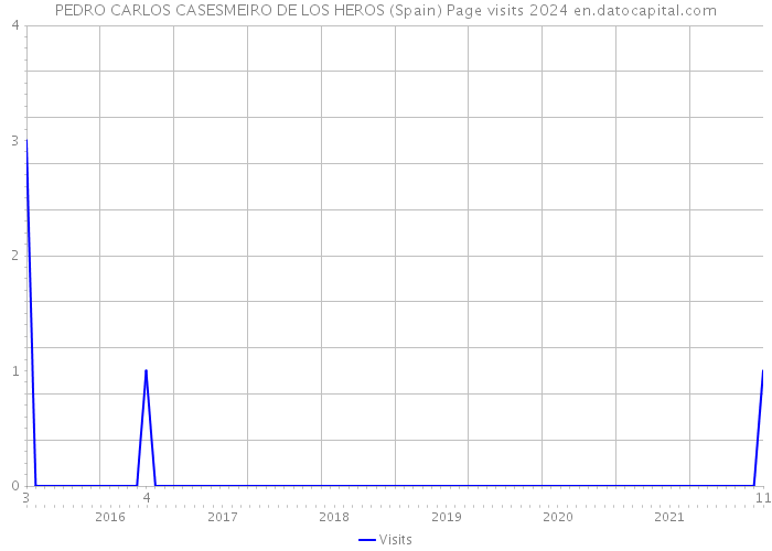 PEDRO CARLOS CASESMEIRO DE LOS HEROS (Spain) Page visits 2024 