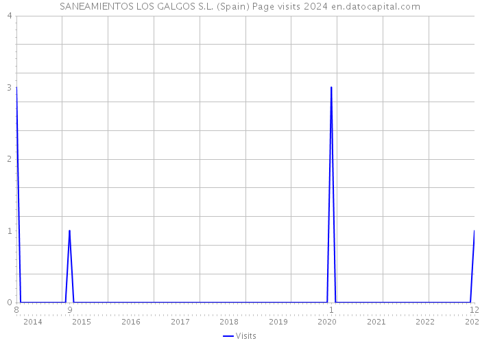 SANEAMIENTOS LOS GALGOS S.L. (Spain) Page visits 2024 