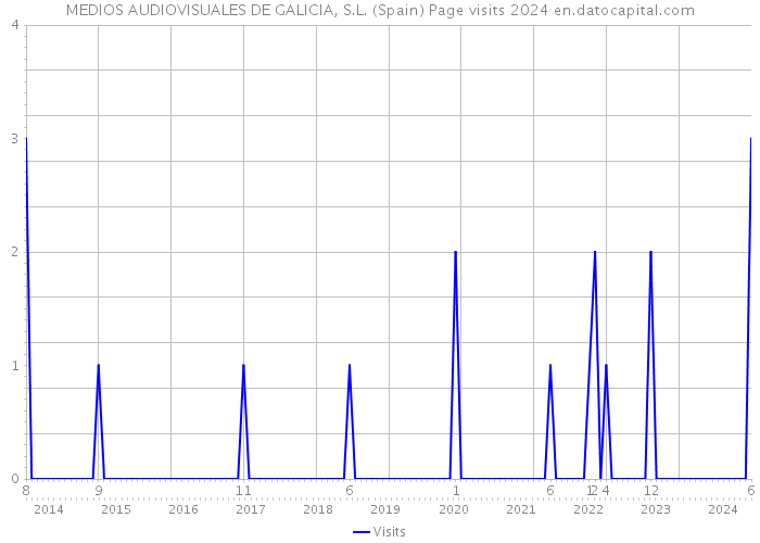 MEDIOS AUDIOVISUALES DE GALICIA, S.L. (Spain) Page visits 2024 