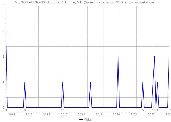 MEDIOS AUDIOVISUALES DE GALICIA, S.L. (Spain) Page visits 2024 