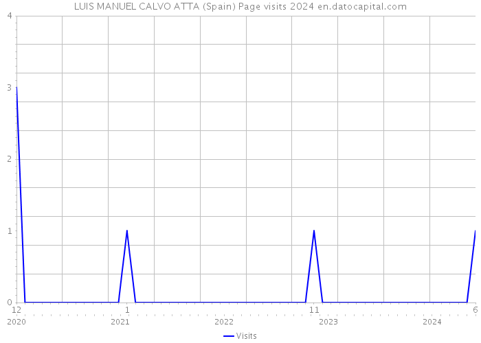 LUIS MANUEL CALVO ATTA (Spain) Page visits 2024 