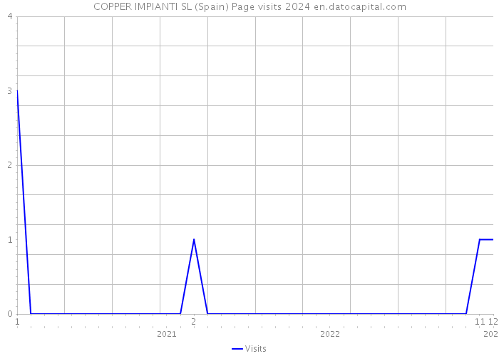 COPPER IMPIANTI SL (Spain) Page visits 2024 