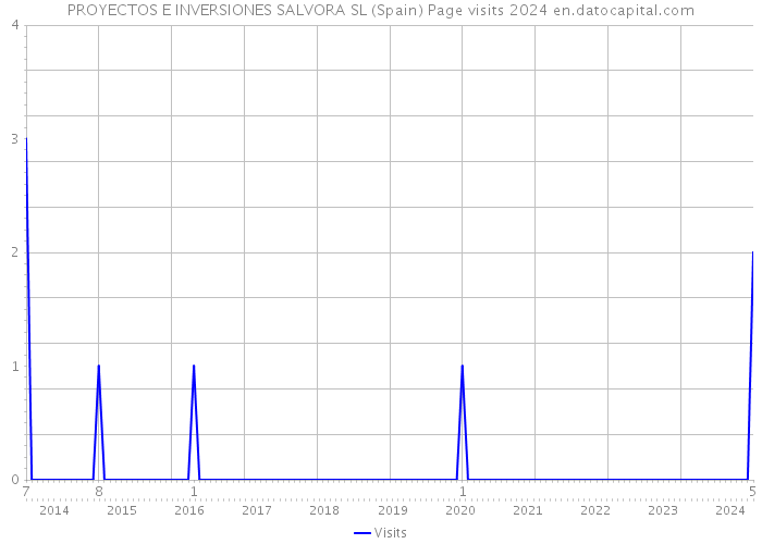 PROYECTOS E INVERSIONES SALVORA SL (Spain) Page visits 2024 