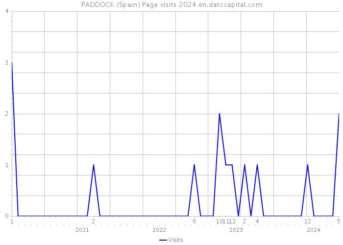 PADDOCK (Spain) Page visits 2024 