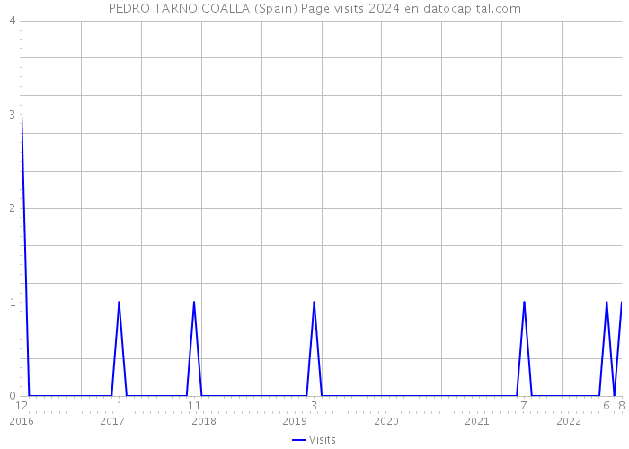 PEDRO TARNO COALLA (Spain) Page visits 2024 