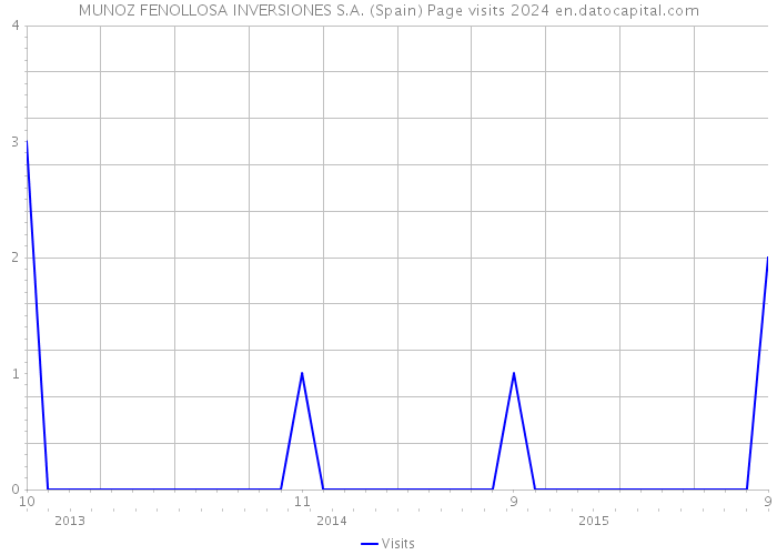 MUNOZ FENOLLOSA INVERSIONES S.A. (Spain) Page visits 2024 