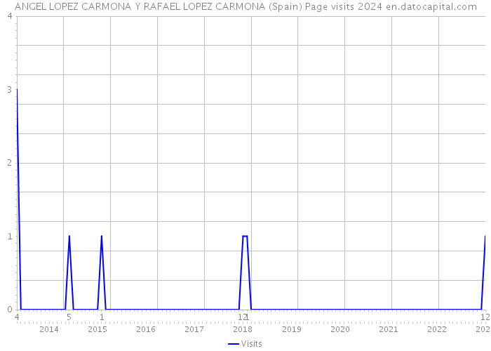 ANGEL LOPEZ CARMONA Y RAFAEL LOPEZ CARMONA (Spain) Page visits 2024 