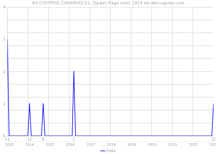 AV CONTROL CANARIAS S.L. (Spain) Page visits 2024 