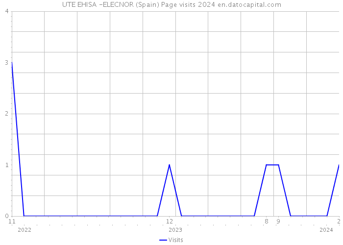 UTE EHISA -ELECNOR (Spain) Page visits 2024 
