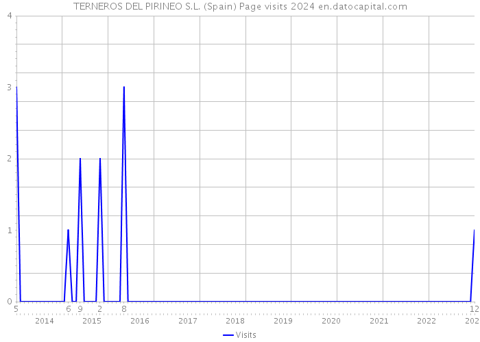 TERNEROS DEL PIRINEO S.L. (Spain) Page visits 2024 