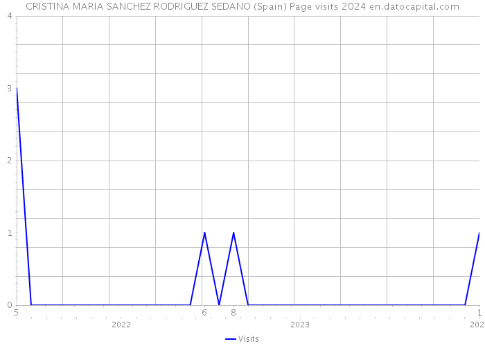 CRISTINA MARIA SANCHEZ RODRIGUEZ SEDANO (Spain) Page visits 2024 