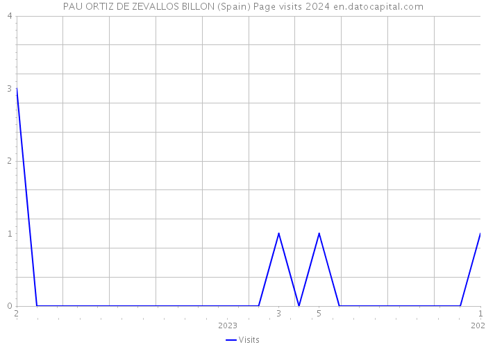 PAU ORTIZ DE ZEVALLOS BILLON (Spain) Page visits 2024 