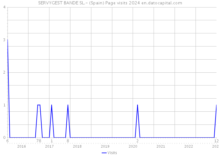  SERVYGEST BANDE SL.- (Spain) Page visits 2024 