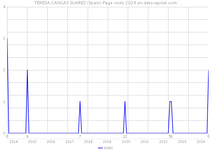 TERESA CANGAS SUAREZ (Spain) Page visits 2024 