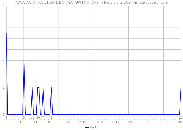 ASOCIACION CULTURAL DON SATURNINO (Spain) Page visits 2024 