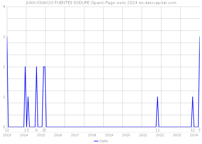 JUAN IGNACIO FUENTES SODUPE (Spain) Page visits 2024 