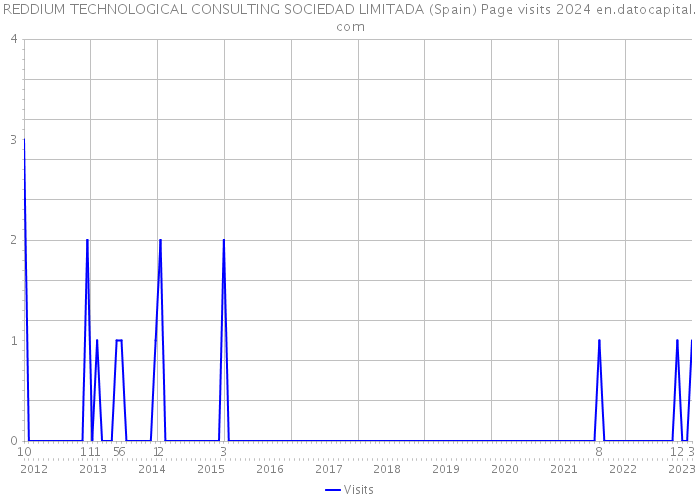 REDDIUM TECHNOLOGICAL CONSULTING SOCIEDAD LIMITADA (Spain) Page visits 2024 