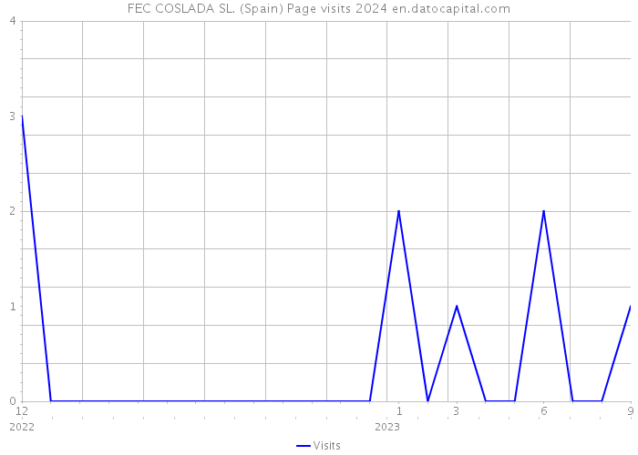 FEC COSLADA SL. (Spain) Page visits 2024 