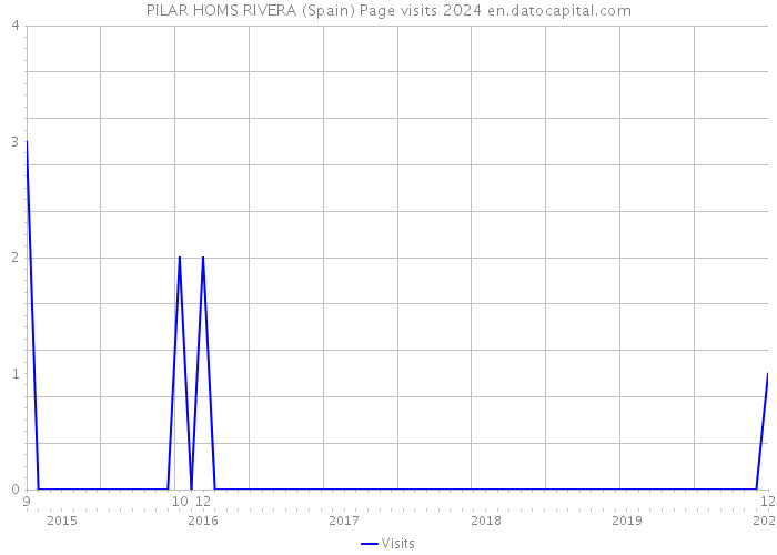 PILAR HOMS RIVERA (Spain) Page visits 2024 
