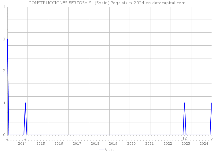 CONSTRUCCIONES BERZOSA SL (Spain) Page visits 2024 