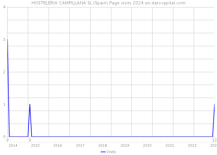 HOSTELERIA CAMPILLANA SL (Spain) Page visits 2024 