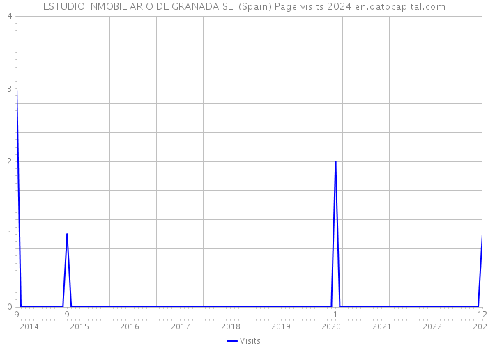 ESTUDIO INMOBILIARIO DE GRANADA SL. (Spain) Page visits 2024 