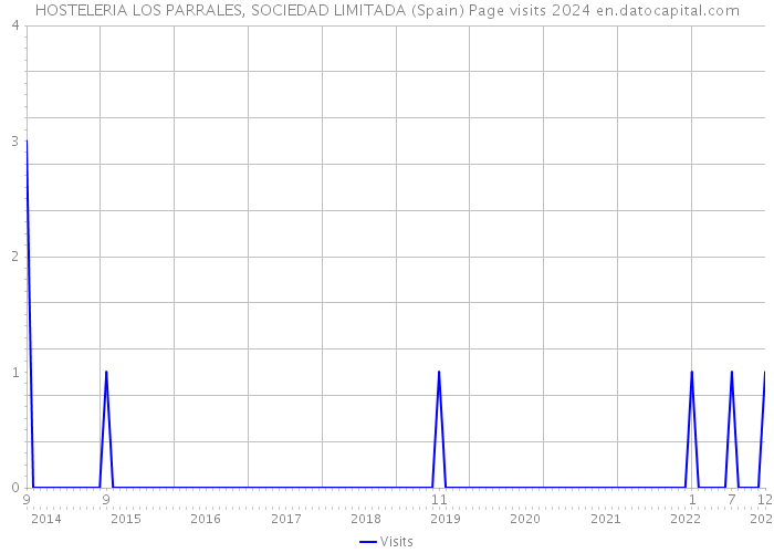 HOSTELERIA LOS PARRALES, SOCIEDAD LIMITADA (Spain) Page visits 2024 