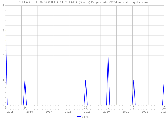 IRUELA GESTION SOCIEDAD LIMITADA (Spain) Page visits 2024 