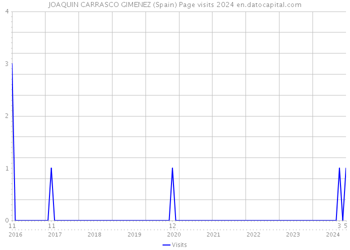 JOAQUIN CARRASCO GIMENEZ (Spain) Page visits 2024 